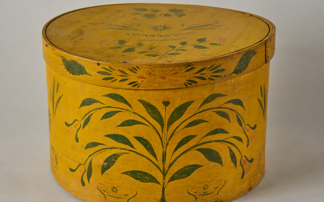 Monumental Paint Decorated Pantry Box