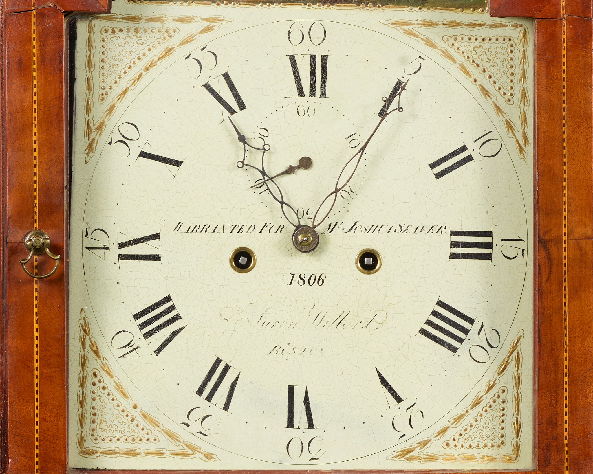 Tall Case Clock by Aaron Willard - Kelly Kinzle Antiques