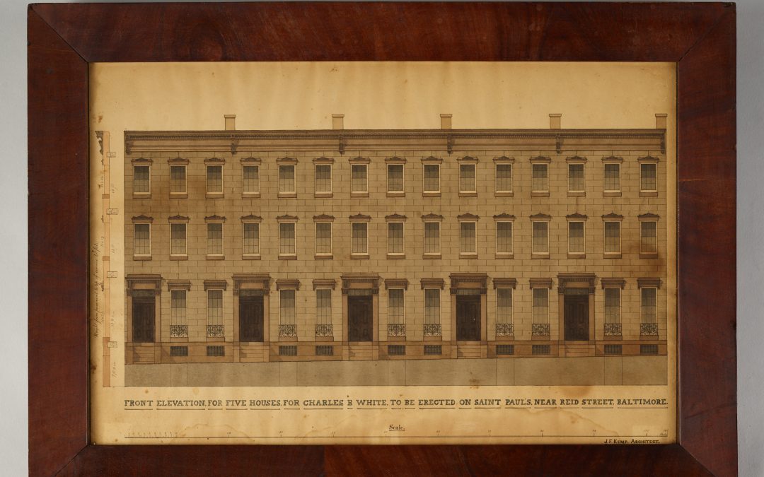 Front Elevation for Five Houses For Charles B White